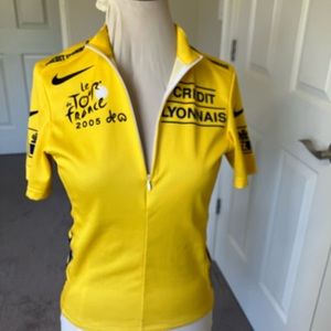Nike cycling jersey size small men’s or women, Le Tour de France 2005 Yellow